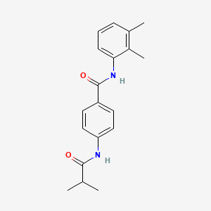 N-(2,3-DIMETHYLPHENYL)-4-(2-METHYLPROPANAMIDO)BENZAMIDE