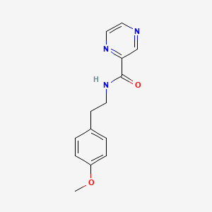molecular formula C14H15N3O2 B5733175 N-[2-(4-methoxyphenyl)ethyl]-2-pyrazinecarboxamide 