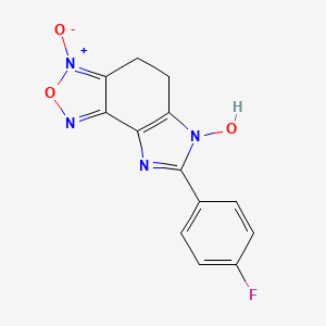 molecular formula C13H9FN4O3 B5733190 7-(4-fluorophenyl)-4,5-dihydro-6H-imidazo[4,5-e][2,1,3]benzoxadiazol-6-ol 3-oxide 