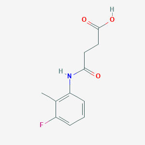 molecular formula C11H12FNO3 B5733207 4-[(3-fluoro-2-methylphenyl)amino]-4-oxobutanoic acid 