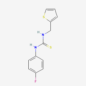 molecular formula C12H11FN2S2 B5733223 N-(4-fluorophenyl)-N'-(2-thienylmethyl)thiourea 