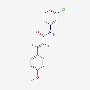 molecular formula C16H14ClNO2 B5733258 N-(3-chlorophenyl)-3-(4-methoxyphenyl)acrylamide 