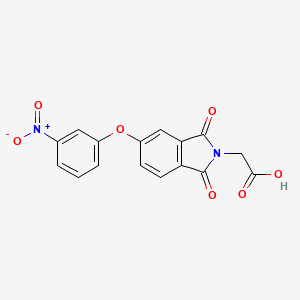 [5-(3-nitrophenoxy)-1,3-dioxo-1,3-dihydro-2H-isoindol-2-yl]acetic acid