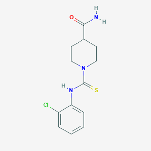 molecular formula C13H16ClN3OS B5733279 1-[(2-Chlorophenyl)carbamothioyl]piperidine-4-carboxamide 