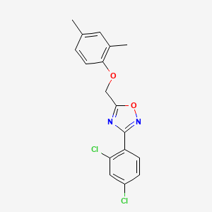 molecular formula C17H14Cl2N2O2 B5733286 3-(2,4-dichlorophenyl)-5-[(2,4-dimethylphenoxy)methyl]-1,2,4-oxadiazole 