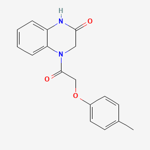 molecular formula C17H16N2O3 B5733294 4-[(4-methylphenoxy)acetyl]-3,4-dihydro-2(1H)-quinoxalinone 