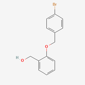 molecular formula C14H13BrO2 B5733314 {2-[(4-bromobenzyl)oxy]phenyl}methanol 