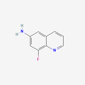 molecular formula C9H7FN2 B573334 8-Fluorchinolin-6-amin CAS No. 175230-02-1