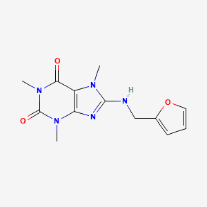 8-[(2-furylmethyl)amino]-1,3,7-trimethyl-3,7-dihydro-1H-purine-2,6-dione