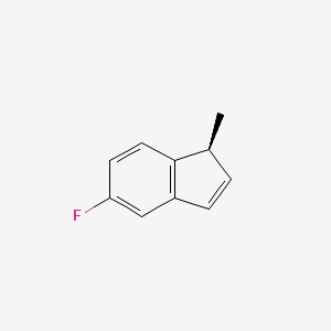 molecular formula C10H9F B573340 (S)-5-Fluoro-1-methyl-1H-indene CAS No. 170941-14-7