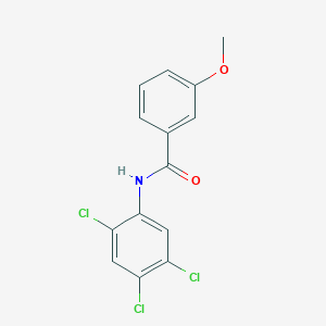 molecular formula C14H10Cl3NO2 B5733470 3-methoxy-N-(2,4,5-trichlorophenyl)benzamide 