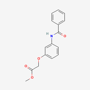 molecular formula C16H15NO4 B5733474 methyl [3-(benzoylamino)phenoxy]acetate 