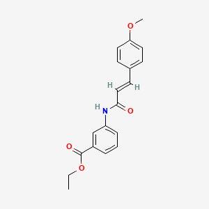 ethyl 3-{[3-(4-methoxyphenyl)acryloyl]amino}benzoate