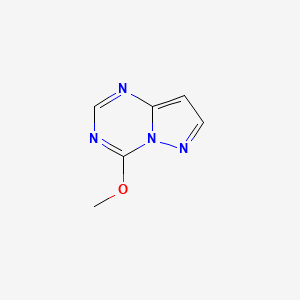 molecular formula C6H6N4O B573351 4-Methoxypyrazolo[1,5-a][1,3,5]triazine CAS No. 162791-85-7