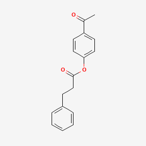 molecular formula C17H16O3 B5733519 4-acetylphenyl 3-phenylpropanoate 