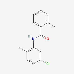 molecular formula C15H14ClNO B5733529 N-(5-chloro-2-methylphenyl)-2-methylbenzamide 