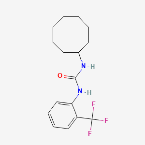 molecular formula C16H21F3N2O B5733563 N-cyclooctyl-N'-[2-(trifluoromethyl)phenyl]urea 