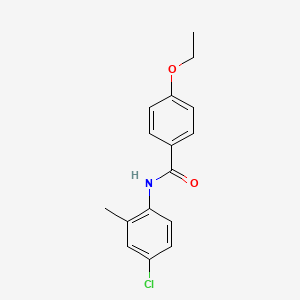 molecular formula C16H16ClNO2 B5733577 N-(4-chloro-2-methylphenyl)-4-ethoxybenzamide 
