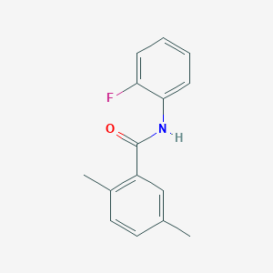 molecular formula C15H14FNO B5733591 N-(2-fluorophenyl)-2,5-dimethylbenzamide 