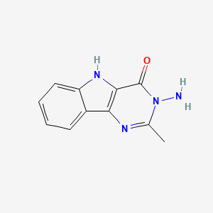 molecular formula C11H10N4O B5733599 3-amino-2-methyl-3,5-dihydro-4H-pyrimido[5,4-b]indol-4-one 