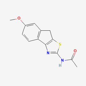 molecular formula C13H12N2O2S B5733607 N-(6-methoxy-8H-indeno[1,2-d][1,3]thiazol-2-yl)acetamide 
