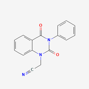 molecular formula C16H11N3O2 B5733611 (2,4-dioxo-3-phenyl-3,4-dihydro-1(2H)-quinazolinyl)acetonitrile 