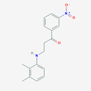 molecular formula C17H18N2O3 B5733647 3-[(2,3-dimethylphenyl)amino]-1-(3-nitrophenyl)-1-propanone 
