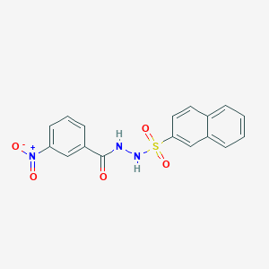 N'-(2-naphthylsulfonyl)-3-nitrobenzohydrazide