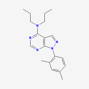 molecular formula C19H25N5 B5733658 1-(2,4-dimethylphenyl)-N,N-dipropyl-1H-pyrazolo[3,4-d]pyrimidin-4-amine 