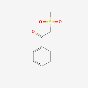 molecular formula C10H12O3S B5733682 1-(4-methylphenyl)-2-(methylsulfonyl)ethanone 