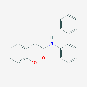 molecular formula C21H19NO2 B5733698 N-2-biphenylyl-2-(2-methoxyphenyl)acetamide 
