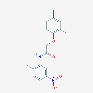 molecular formula C17H18N2O4 B5733716 2-(2,4-dimethylphenoxy)-N-(2-methyl-5-nitrophenyl)acetamide 