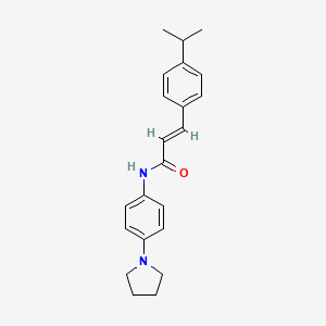 3-(4-isopropylphenyl)-N-[4-(1-pyrrolidinyl)phenyl]acrylamide