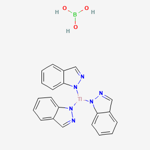 molecular formula C21H18BN6O3Tl B573374 Thallium hydrotris(indazol-2-YL)borate CAS No. 162978-03-2