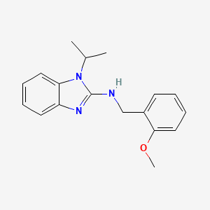 molecular formula C18H21N3O B5733740 1-isopropyl-N-(2-methoxybenzyl)-1H-benzimidazol-2-amine 