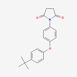 molecular formula C20H21NO3 B5733747 1-[4-(4-tert-butylphenoxy)phenyl]-2,5-pyrrolidinedione 