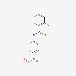 molecular formula C17H18N2O2 B5733752 N-[4-(acetylamino)phenyl]-2,4-dimethylbenzamide 