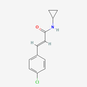 (E)-3-(4-chlorophenyl)-N-cyclopropylprop-2-enamide