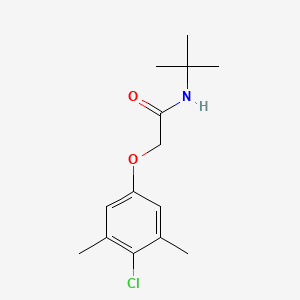 molecular formula C14H20ClNO2 B5733776 N-(tert-butyl)-2-(4-chloro-3,5-dimethylphenoxy)acetamide 