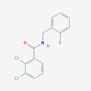 molecular formula C14H10Cl2FNO B5733779 2,3-dichloro-N-(2-fluorobenzyl)benzamide 