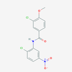 3-chloro-N-(2-chloro-5-nitrophenyl)-4-methoxybenzamide