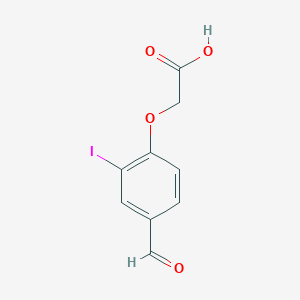 molecular formula C9H7IO4 B5733853 (4-formyl-2-iodophenoxy)acetic acid 