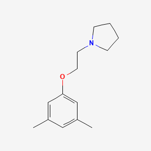 molecular formula C14H21NO B5733855 1-[2-(3,5-dimethylphenoxy)ethyl]pyrrolidine 