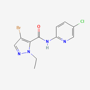 4-BROMO-N~5~-(5-CHLORO-2-PYRIDYL)-1-ETHYL-1H-PYRAZOLE-5-CARBOXAMIDE