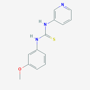 molecular formula C13H13N3OS B5733890 N-(3-methoxyphenyl)-N'-3-pyridinylthiourea 