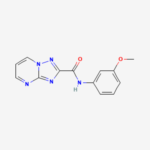 molecular formula C13H11N5O2 B5733892 N-(3-methoxyphenyl)[1,2,4]triazolo[1,5-a]pyrimidine-2-carboxamide 