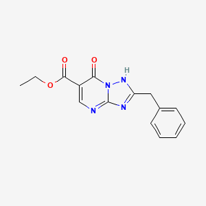 molecular formula C15H14N4O3 B5733904 ethyl 2-benzyl-7-oxo-4,7-dihydro[1,2,4]triazolo[1,5-a]pyrimidine-6-carboxylate 