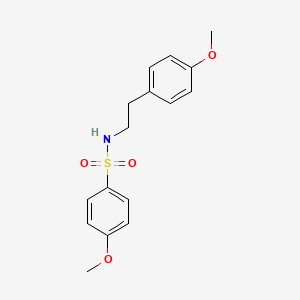 molecular formula C16H19NO4S B5733911 4-methoxy-N-[2-(4-methoxyphenyl)ethyl]benzenesulfonamide 