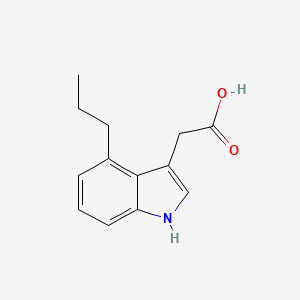 molecular formula C13H15NO2 B573393 (4-Propyl-1H-indol-3-yl)acetic acid CAS No. 191675-12-4