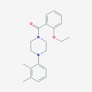 molecular formula C21H26N2O2 B5733938 1-(2,3-dimethylphenyl)-4-(2-ethoxybenzoyl)piperazine 